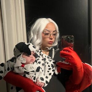 Cruella Deville & Baby Costume Bundle